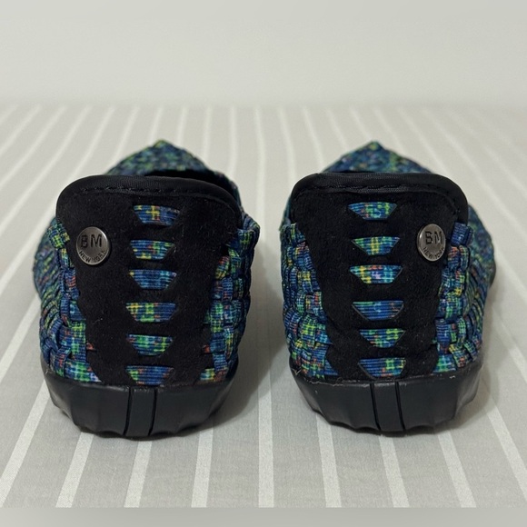 Bernie Mev Catwalk Woven Ballet Flats US 6-6.5 EU37 Blue Multi Stretch Slip On - Picture 5 of 16